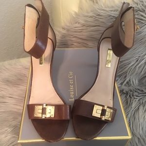 Louise et Cie Cognac Sandals